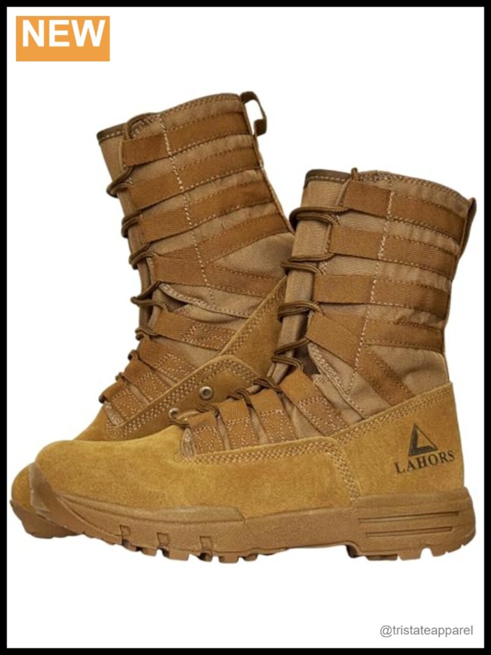 Men's Suede Leather Tactical Combat Boots Lightweight Hiking Military